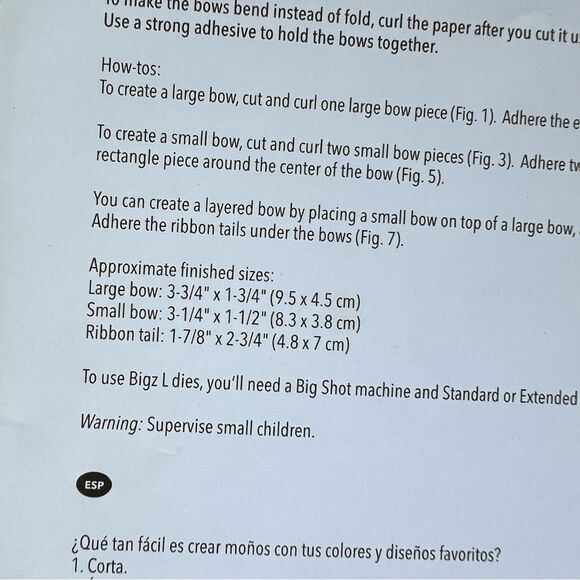 Stampin’Up Large Bigz Die Gift Bow  - Picture 9 of 11